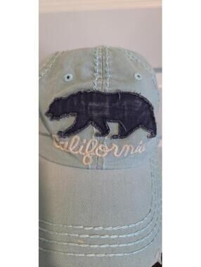 Light Blue California Bear Baseball Cap